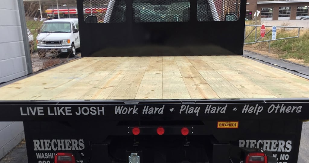 Josh Seidel truck "Live Like Josh"